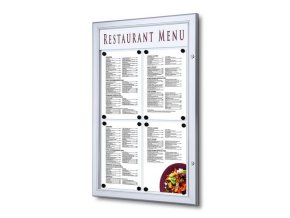 Magnetická vitrína Menu, jednokřídlá, 4 x A4