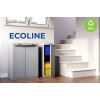 ecoline 3 odpadkove kose sestava na trideny odpad na pytle nadoby v kancelari
