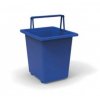 Odpadkový koš ECOLINE 30 litrů modrý s víkem a madlem