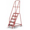 Pojízdný žebřík s plošinou, 5 stupní