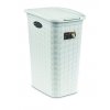 Koš na špinavé prádlo ELEGANCE 36 litrů, bílá