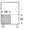 Vestavný odpadkový koš, Hailo AS Raumspar tandem 18/12