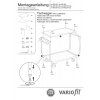 Policový vozík s madlem, Variofit, do 250 kg, 2 police (83 x 49 cm)