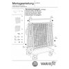 Vozík se stojanem pro zavěšení nářadí a materiálu, s vrchní policí, Variofit, do 500 kg