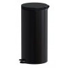 Nášlapný kovový koš ALDA, 30 litrů, černý lak