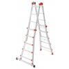 Multifunkční teleskopický hliníkový žebřík Hailo M80 4 x 5 příček - 2022