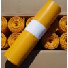 Odpadkové pytle žluté 120 l – LDPE, tloušťka 40 mikronů, role 10 ks