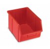 Plastová krabička 129 × 160 × 250, červená, bal.j. 30 ks