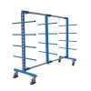 Regálový vozík s 24 nosnými rameny oboustranný (310), modrá/antracit (Barva antracit RAL7016)