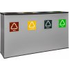 EKO STATION - set na třídění odpadu, objem 4 x 60 l