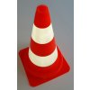 Silniční kužel 50 cm, reflexní pásy, balící jednotka 4 kusy