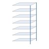 85835 kovovy bezsroubovy regal pristavbovy 300 x 130 x 60 cm 150 kg police 7 polic modry