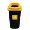Nádoby na třídění odpadu 120 l – plastové koše s barevnými víky (žluté, zelené, modré)