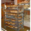 Pekárenský vozík na housky 1730 x 610 x 1220 mm, 8 polic