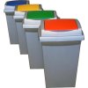 Odpadkové koše na tříděný odpad 50 l set 4 nádob s barevnými víky