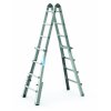 Multifunkční teleskopický hliníkový žebřík Zarges Variomax čtyřdílný 4 x 6 příček