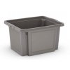Plastový H box, 25 l, v x š x h: 23 x 42 x 35 cm, šedá