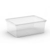 Plastový úložný box C Box, vel. S s víkem, transparentní, 11 l