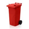 Popelnice 120 litrů červená
