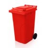 popelnice 240 l plastova cervena