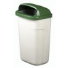 Odpadkový koš venkovní klasický 50 litrů, šedá - zelená