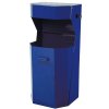 Venkovní odpadkový koš s popelníkem 50 litrů modrý