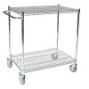 Dílenský a cateringový vozík, rovné police, 46 x 61 x 100 cm, max 300 kg, 2 pol.