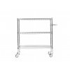 Dílenský a cateringový vozík, rovné police, 61 x 92 x 100 cm, max 300 kg, 2 pol.