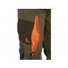 Kalhoty CXS NAOS pánské, khaki-olive, HV oranžové doplňky