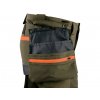 Kalhoty CXS NAOS pánské, khaki-olive, HV oranžové doplňky