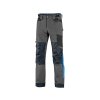 Kalhoty CXS NAOS pánské, šedo-černé, HV modré doplňky (Velikost 46)