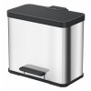 Hailo Öko Trio Plus L odpadkový koš na tříděný odpad 3 × 9 l – nerez