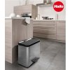 Odpadkový koš Hailo na tříděný odpad 17 + 9 l, nerez – použití v moderní kuchyni