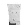 Kalhoty CXS STRETCH, pánské, bílo - šedé (Velikost 46)