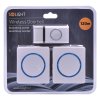 52611 1 solight 2x bezdratovy zvonek do zasuvky 120m bily