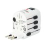 SKROSS cestovní adaptér PRO World and USB, 6,3A max., uzemněný, vč. univerzální USB nabíječky, pro celý svět