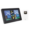 52950 1 solight meteostanice extra velky barevny lcd teplota vlhkost tlak rcc usb nabijeni cerna