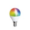 Solight LED SMART WIFI žárovka, miniglobe, 5W, E14, RGB, 400lm