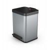 Odpadkový koš Hailo nášlapný 17 litrů, stříbrný lak