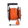 53748 1 solight prodluzovaci privod na bubnu 1 zasuvka 25m oranzovy kabel 3x 1 5mm2