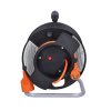 53748 3 solight prodluzovaci privod na bubnu 1 zasuvka 25m oranzovy kabel 3x 1 5mm2
