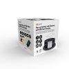 Solight 3z + USB A+C + Wireless 10W výsuvný blok zásuvek, kruhový tvar, prodlužovací přívod 2m, 3 x 1,5mm2