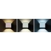 Solight LED venkovní nástěnné osvětlení Parma, 6W, 360lm, 10-110°, bílá