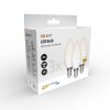 ECOLUX LED žárovka Ecolux 3-pack, svíčka, 6W, E14, 3000K, 450lm, 3ks