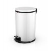 Nášlapný kosmetický koš Hailo Pure.M, 12 litrů, bílý lak