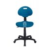 Nízká laboratorní židle PRO Standard, modrá, permanentní kontakt