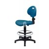 Zvýšená laboratorní židle PRO Special, modrá, permanentní kontakt
