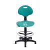 Zvýšená laboratorní židle PRO Special, zelená, permanentní kontakt