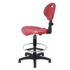 Zvýšená laboratorní židle PRO Special, červená, permanentní kontakt