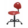 Nízká laboratorní židle PRO Standard, červená